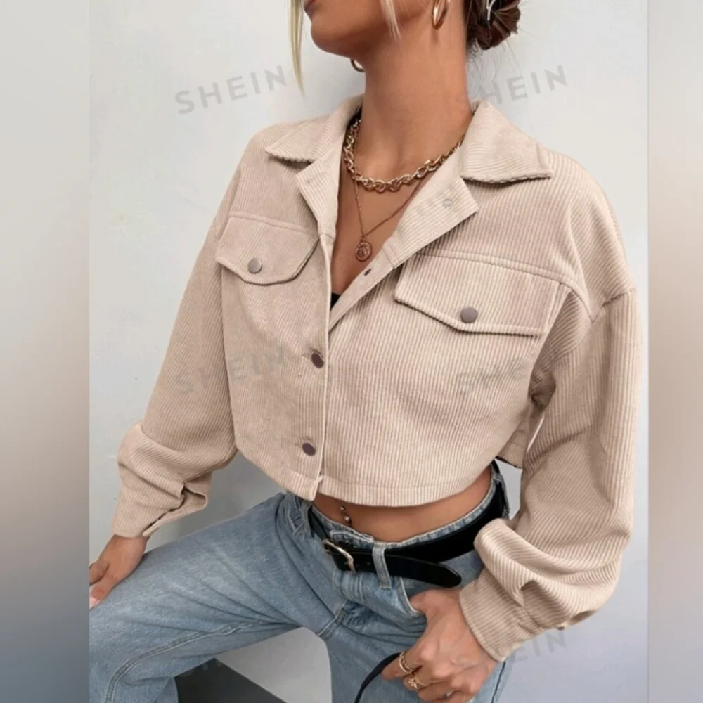 Like new cropped corduroy jacket - Picture 5 of 11